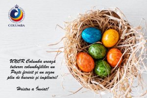 UNCR Columba vă urează un Paște fericit!