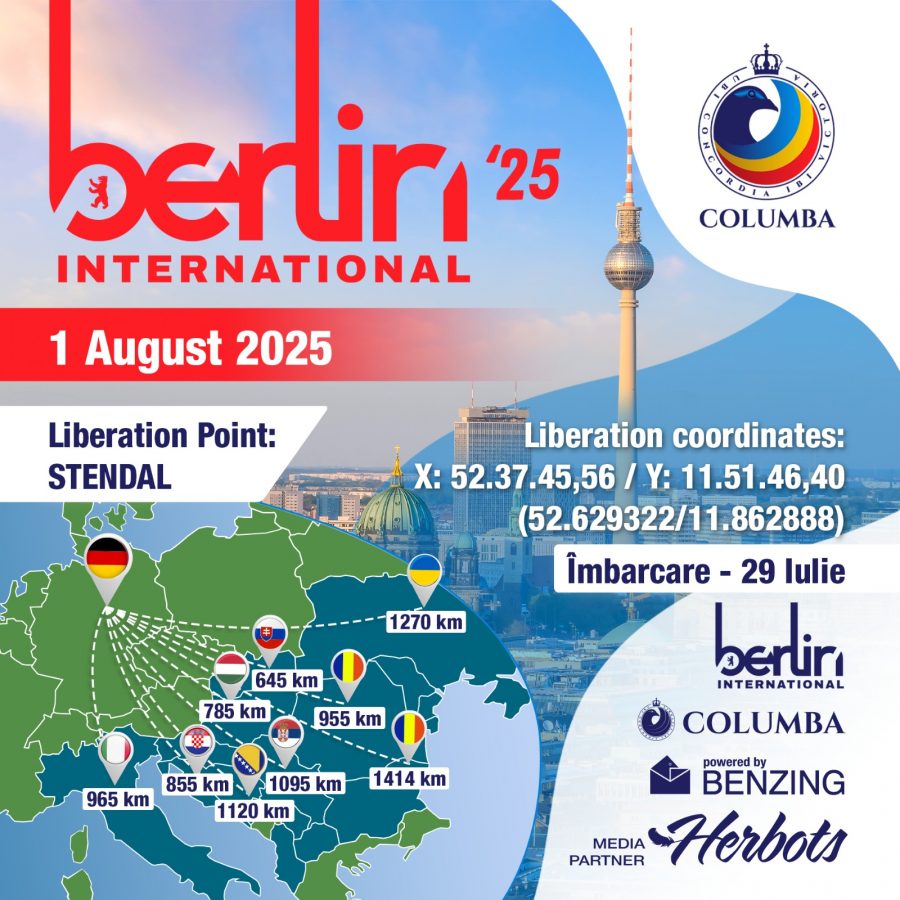 Berlin Internațional 2025: Etapa simbol a columbofiliei românești se apropie!